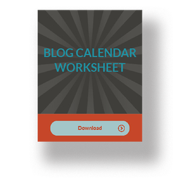 Blog Calendar Template