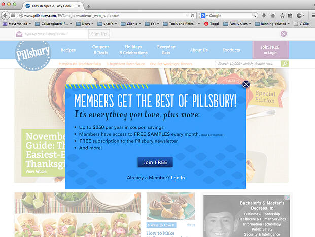keep your website visitors from surfing by