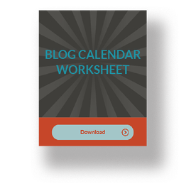 Blog Calendar Template