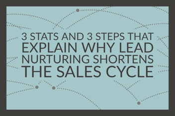 3 Stats and 3 Steps That Explain Why Lead Nurturing Shortens The Sales Cycle