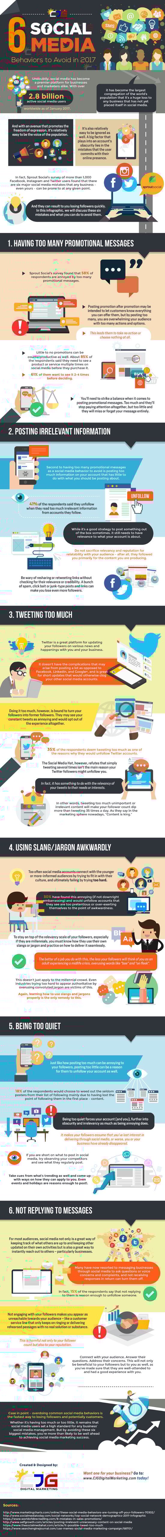 6 Social Media Blunders to Avoid in 2017