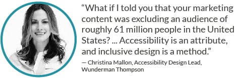 Website accessibility is an attribute and inclusive design is a method