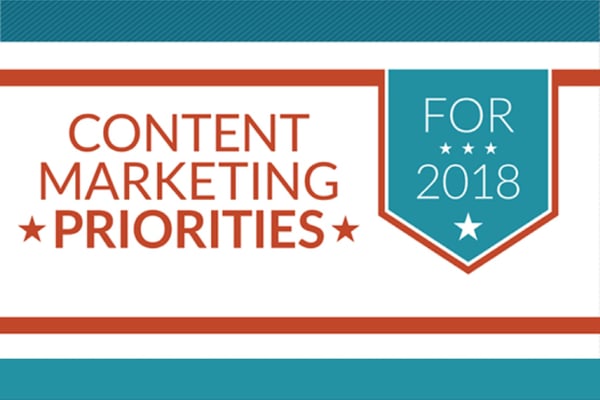 Content Marketing Priorities for 2018 (infographic)