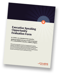 Executive Speaking Opportunity Evaluation Form TYP Cover Executive Speaking Opportunity Evaluation Form TYP Cover