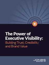 The Power of Executive Visibility - Building Trust Credibility and Brand Value Cover no shadow