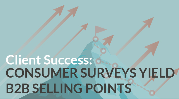 Client Success: Consumer Surveys Yield B2B Selling Points